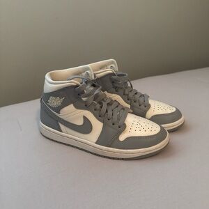Jordan Kids Gray and Cream Sneakers